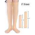 thumbnail image 2 of PULLIMORE 2 Pairs Womens Fleece Lined Knee High Thigh Socks Winter Warm Cozy Thick Stockings (Black）, 2 of 7
