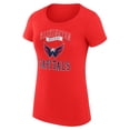 thumbnail image 2 of Women's G-III 4Her by Carl Banks Red Washington Capitals Super-Slim Fit Lightweight Team Logo Graphic T-Shirt, 2 of 3