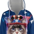 thumbnail image 4 of Patriotic Ragdoll Celebrates 4th of July All Over Print 3D Hooded Duffle Toggle Coat Cat Lover Kitten Owner Gifts Idea - 02009, 4 of 6