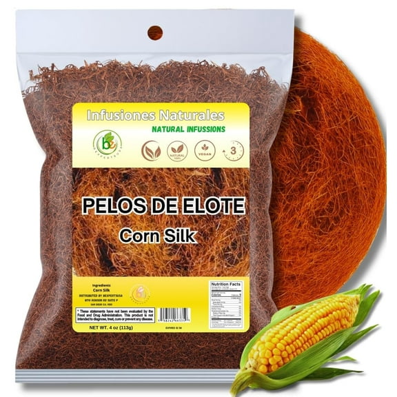 Barbas de Elote 4 oz Pelos De Elote Herbal Tea (Cornsilk Tea) - 100% All Natural Fresh Tea