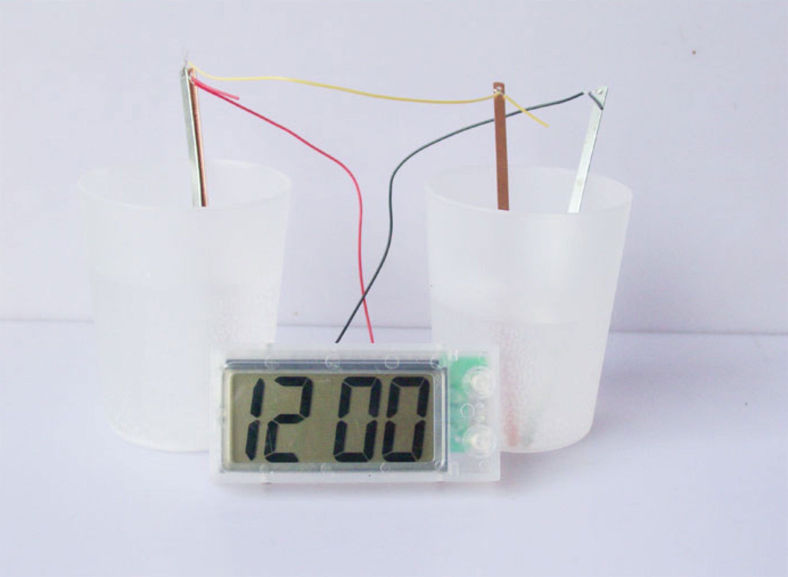 Creative Motion White Scientific Digital Desk Clock Self Generate