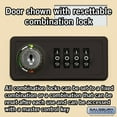 thumbnail image 3 of Salsbury Industries 19048-14SRC Cell Phone Storage Locker - 4 Door High Unit (8 Inch Deep Compartments) - 12 A Doors and 2 B Doors - Sandstone - Recessed Mounted - Resettable Combination Locks, 3 of 4