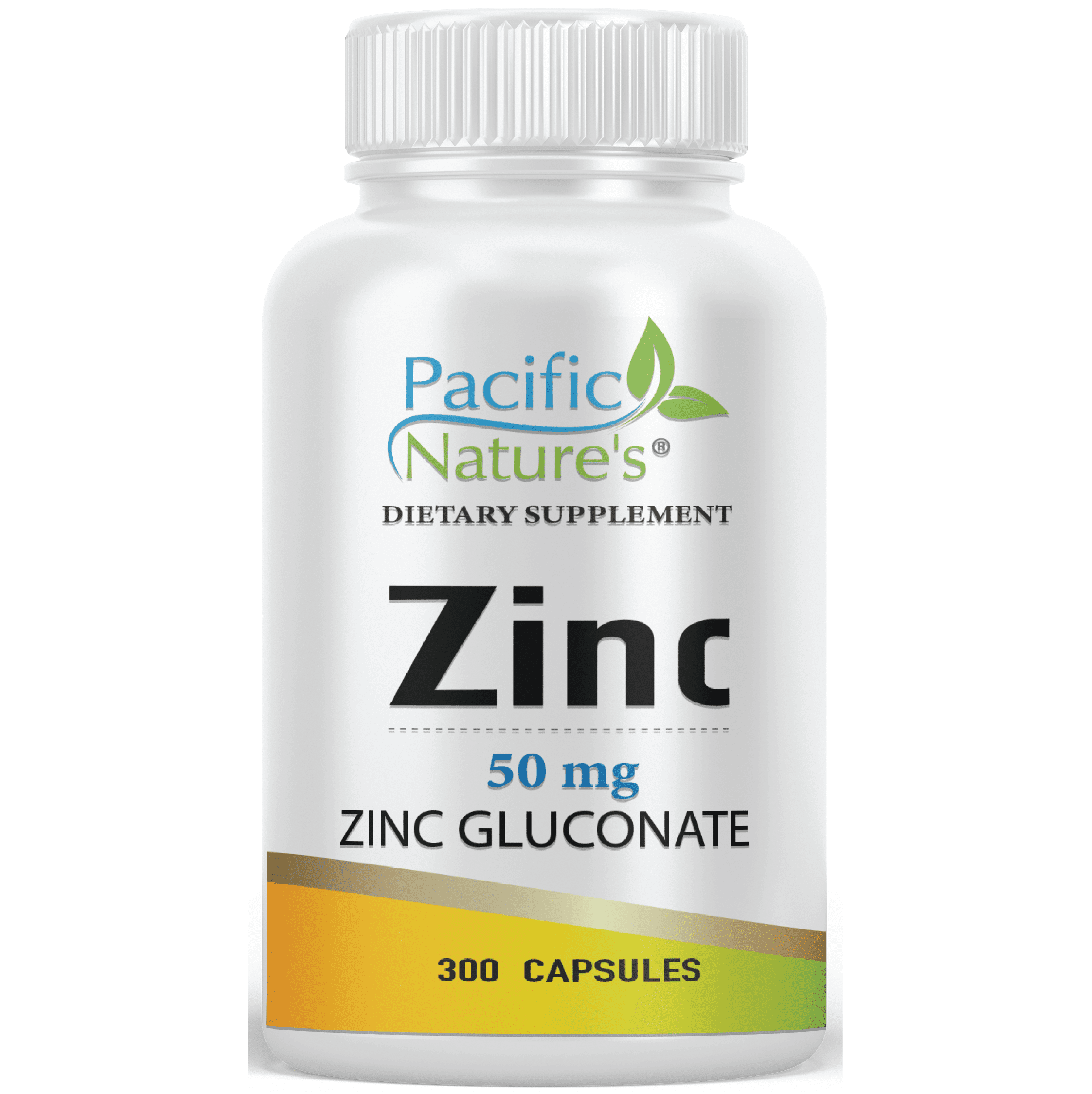 Pacific Nature's Zinc Gluconate 50 mg 300 Ct