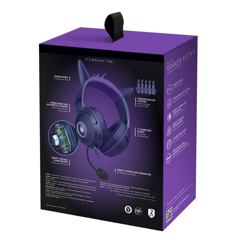 Razer Kraken Kitty V2 USB PC Gaming Headset, Stream Reactive