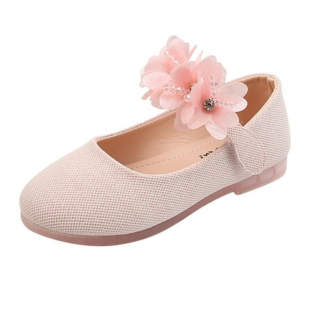 

Little Children Shoes Dance Girls Toe Sandals Round Floral Shoe Princess Weeding Guest Party Shoes For Child Bowling Footwear