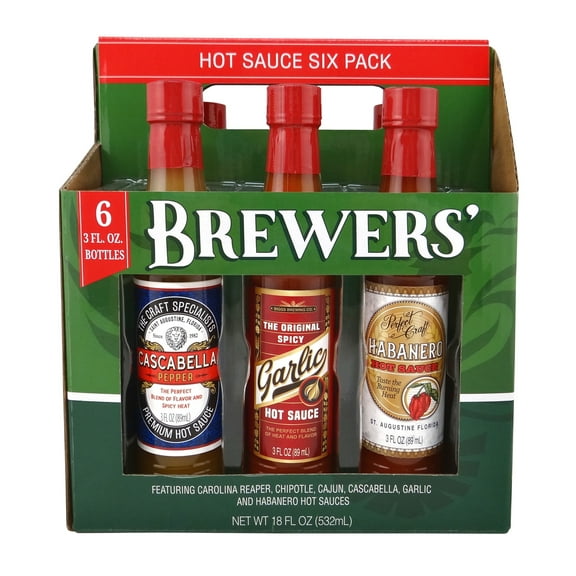 Dat'l Do-It Brewers 6 Pack Hot Sauce Set, 18 fl oz