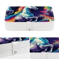 thumbnail image 4 of Unicorn PU Leather Jewelry Boxes Necklace Holder Display Case with Removable Compartment Portable, 4 of 6