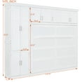 thumbnail image 2 of Lit Escamotable Grand Size avec Armoires, Blanc, 2 of 27