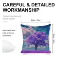 thumbnail image 2 of Purple tree clouds surreal Linen toss pillowcase decoration pillowcase gifting preferred 20x20 inch cushion cover 2 sets sofa pillowcase sofa bedroom living room car, 2 of 8