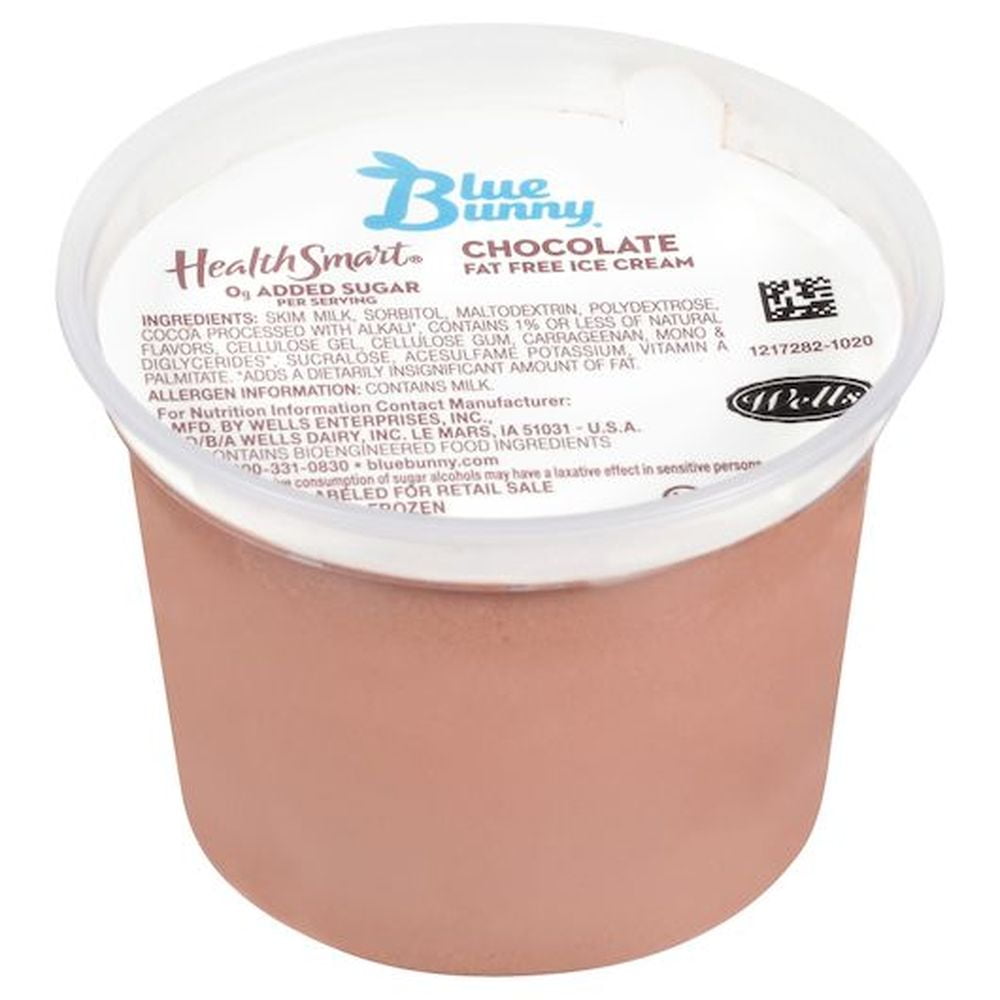Blue Bunny Health Smart Chocolate Ice Cream Cup, 4 Fluid Ounce -- 48 ...