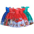thumbnail image 1 of Robes de Performance de Noël pour Filles Enfants 5-14 Ans Robe de Danse pour Tout-Petits Robes de Fête Père Noël Flocon de Neige Robes de Princesse Robe de Circonstance Jupe, 1 of 7