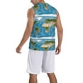 thumbnail image 2 of Sikiie Earth View World Map Basketball Jersey Reversible Men's Mesh Athletic Sports Shirts Training Practice S-4XLX-Large, 2 of 6