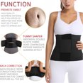 thumbnail image 3 of Lilvigor Waist Trainer for Women Tummy Control Lower Belly Fat Waist Trimmer Slimming Body Shaper 3 Hook&Loops, 3 of 7