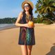 thumbnail image 3 of Balery Whimsical Dragon Color Cool Vestidos de verano para mujer con estampado: vestido holgado sin mangas, vestido playero informal y cómodo para días calurosos., 3 of 7