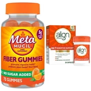 Metamucil Fiber Gummies and Align 24/7 Digestive Support Bundle