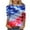 Style 8, variant on GERsome 4th of July T-Shirt for Women American Flag 3/4 Sleeve Crewneck Tops USA Flag Stars Stripes Patriotic Graphic Tee S-5XL