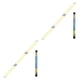 thumbnail image 3 of Naiovety Palo de alineación de golf de fibra de vidrio, tres partes, 122 cm, ajuste de gestos, accesorios de herramientas de varilla indicadora de Amarillo 2piezas Naiovety CBP187517, 3 of 5