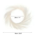 thumbnail image 2 of Uxcell Pampas Grass Wreath Cream White 26 Inch Faux Artificial Pampas Wreath for Front Door for Wall Decor, 2 of 4