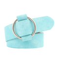 thumbnail image 1 of Maoww Female Solid Color Imitation Leather Metal Round Buckle Belt Girls Jeans Modeling Decoration Belt, 1 of 8