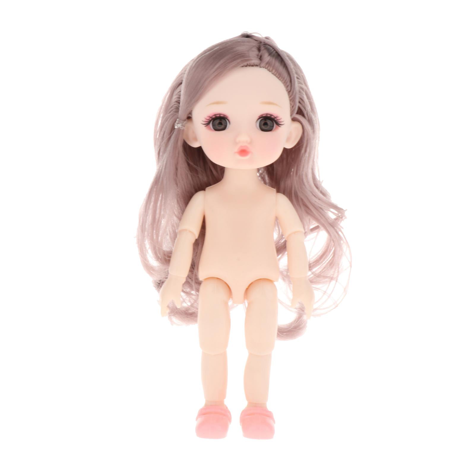 Premium 1:6 Scale BJD Girl Nude Doll Head without Makeup DIY Dolls Toys Soft 