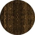 thumbnail image 1 of Ahgly Company Indoor Round Abstract Orange Modern Area Rugs, 8' Round, 1 of 4