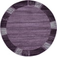 thumbnail image 4 of Unique Loom Del Mar Collection Area Rug-Transitional Inspired with Modern Contemporary Design, 6' 0 x 6' 0 Round, Purple/Beige, 4 of 4