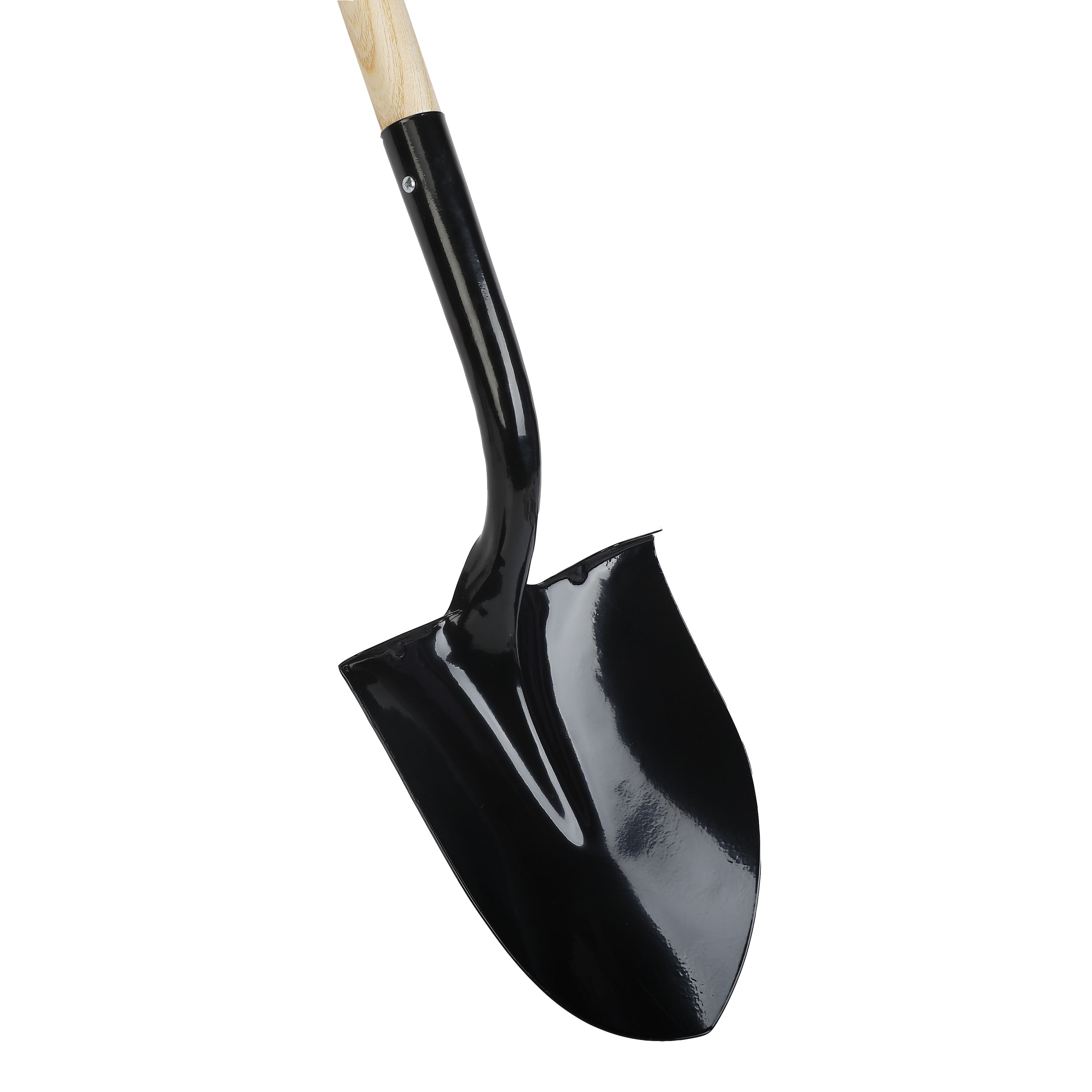 Expert Gardener Round-point Shovel with Wood Handle
