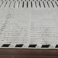 thumbnail image 2 of 4' X 6' Cream and Black Abstract Distressed Area Rug, 2 of 11