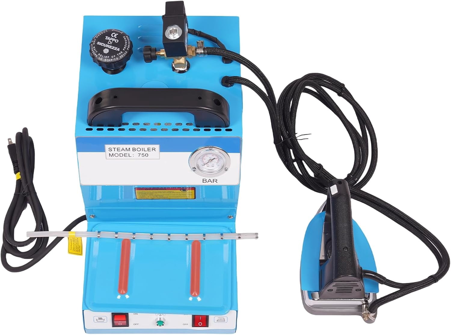 110V Commercial Electric Steam Iron ST-750 Industrial Steam Electric Iron Boiler Electric Steam Iron with Boiler for Various Fabrics
