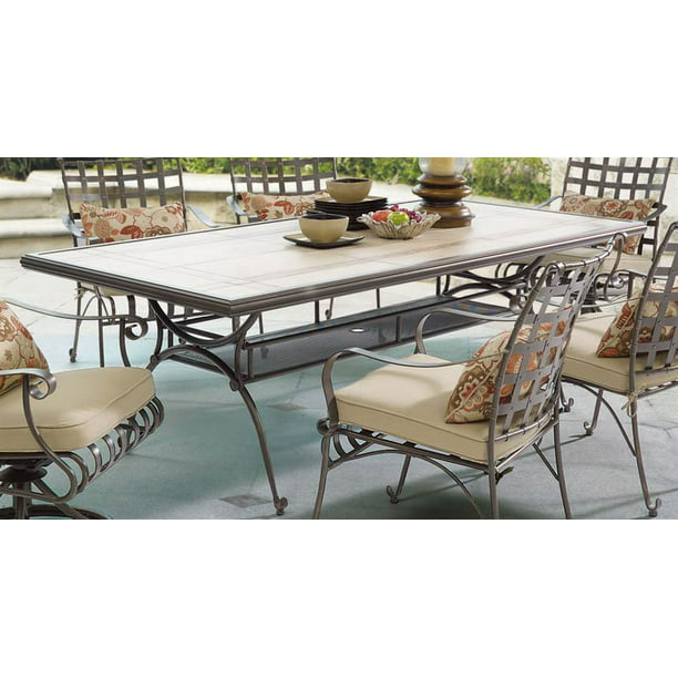Tile Top Patio Table Com, Outdoor Tile Table And Chairs