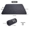 thumbnail image 2 of RedSwing Outdoor Camping Blanket, Waterproof Windproof Sherpa Fleece Blanket, 50 x 59 in, Machine Washable, Black, 2 of 8