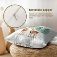 thumbnail image 4 of Winter Deer Pillow Covers 18x18 Set of 2 Holiday Winter Throw Pillow Covers Watercolor Nature Forest Snow Tree Decorative Pillowcase Farmhouse Throw Cushion Case Decor for Home Sofa Bedroom Livingroom, 4 of 6