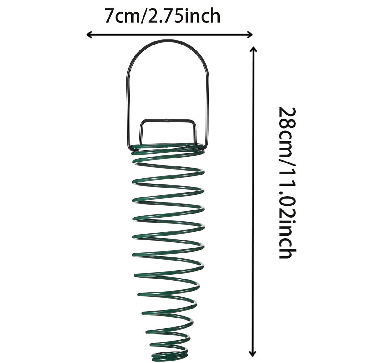 Hanging Squirrel Feeder,2 Pack Metal Corn Cob Holder,Outdoor Squirrel Feeder for Squirrel Bird, Green