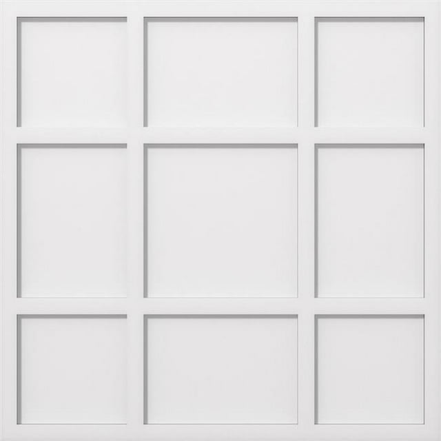 Ekena Millwork CMP30RK 30 in. OD x 10.5 in. Square Rubik Architectural Grade PVC Contemporary Ceiling Medallion