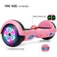 thumbnail image 4 of 6.5 Inch Hoverboard with LED Light and Bluetooth - Pink Color, 4 of 5