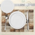 thumbnail image 3 of Ambesonne Brown Place Mats Set of 4, Sepia Color Palette Boho Art, Standard Size, Beige and Pale Cinnamon, 3 of 5