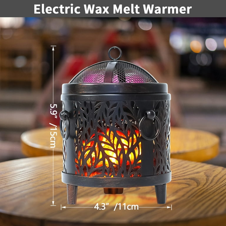 Campfire Wax Warmer,Wax melt Warmer for Scented Wax Melts and Tart,Electric Wax  Warmer,Candle Wax Warmer,Wax Warmers Fragrance Warmer for Home Decor  Office,Party 