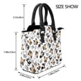 thumbnail image 2 of Lsque French Bulldog3 Pattern Leather Rivet Shoulder Bag – Elegant Genuine Leather & Microfiber PU Crossbody with Detachable Adjustable Strap, 2 of 5