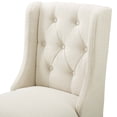 thumbnail image 7 of Counter Stool Chair, Set of 2, Fabric, Wood, Beige, Modern Contemporary Urban Design, Bar Pub Cafe Bistro Hotel Restaurant Hospitality, 7 of 7