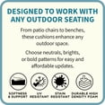 thumbnail image 2 of BrylaneHome Bh Outdoor Performance 2-Section Deep Seating Cushion, 2 of 6