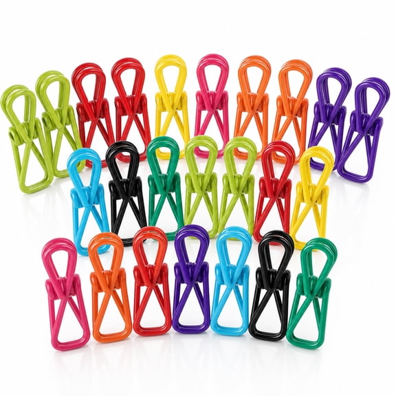 PVC-Coated Colored Clips:,Used for food sealing ,Hanger Clips: Designed for hanging laundry ,Kitchen Bags, Multi-Functional Clothes Pins, Back-to-School Supplies: Suitable for test paper storage