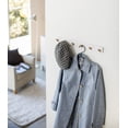 thumbnail image 2 of Yamazaki Home Wall-Mounted Coat Rack, White, Steel + Wood, Supports 13.2 pounds, 2 of 6