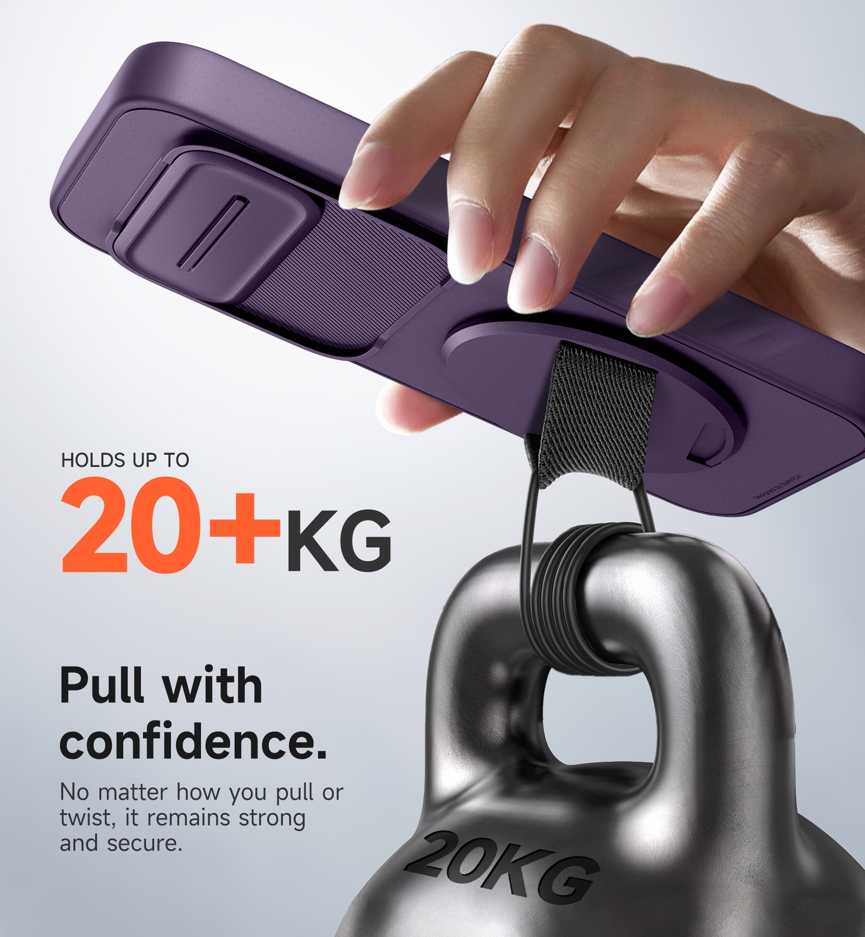 Suritch for Google Pixel 10 Pro XL Phone Case with 360° Rotatable Hand Strap Grip, Kickstand and Camera Cover, Rugged Shockproof Protective Cover, Purple