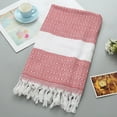 thumbnail image 4 of YAOMOBB Lightweight Gym Towel Turkish Hand Towels in Boho Farmhouse Style Quick Drying Geometric Patterns with Tassels Versatile Use, 4 of 7