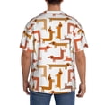 thumbnail image 7 of Goofa Dachshund Dog Printed Men's Casual Short-sleeved Shirt,Lightweight Breathable Button-down,Summer Casual men's top,Versatile Fashion shirt-Medium, 7 of 7