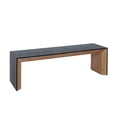 thumbnail image 6 of 59in Modern Wood Bench, Rustic & Contemporary Design, 6 of 9
