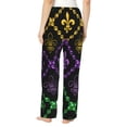 thumbnail image 3 of Balery Mardi Gra Geometric print Women's Pajama Pants,Ultra Lightweight Pjs,Lounge Pant-Medium, 3 of 9
