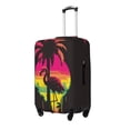 thumbnail image 1 of Balery Flamingo And Palm Trees At Sunset Funda de equipaje, fundas para maletas, elástica, lavable, protector de maletas, compatible con maletas de 18 a 32 pulgadas-Medium, 1 of 7