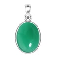 thumbnail image 2 of 925 Silver Pendant For Chain Necklace For Women Real Green Onyx Stone Silver Pendant May Birthstone Costume Silver Pendant Gift For Ladies On Anniversary 925 Silver Jewelry With Gemstone, 2 of 7