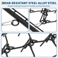 thumbnail image 4 of Drag Harrow, 4 ft x 4 ft Durable Chain Harrow with Sharp Teeth, Suitable for ATV UTV Tractor, Ideal for Soil Preparation, Seeding, Smoothing Landscapes, and Yard Gravel Driveway Maintenance 3/8", 4 of 8